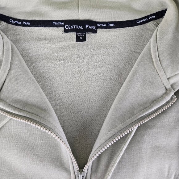 Central Park Women Small Light Green Soft Full Zip Hoodie NEW WITH TAGS - Picture 3 of 12